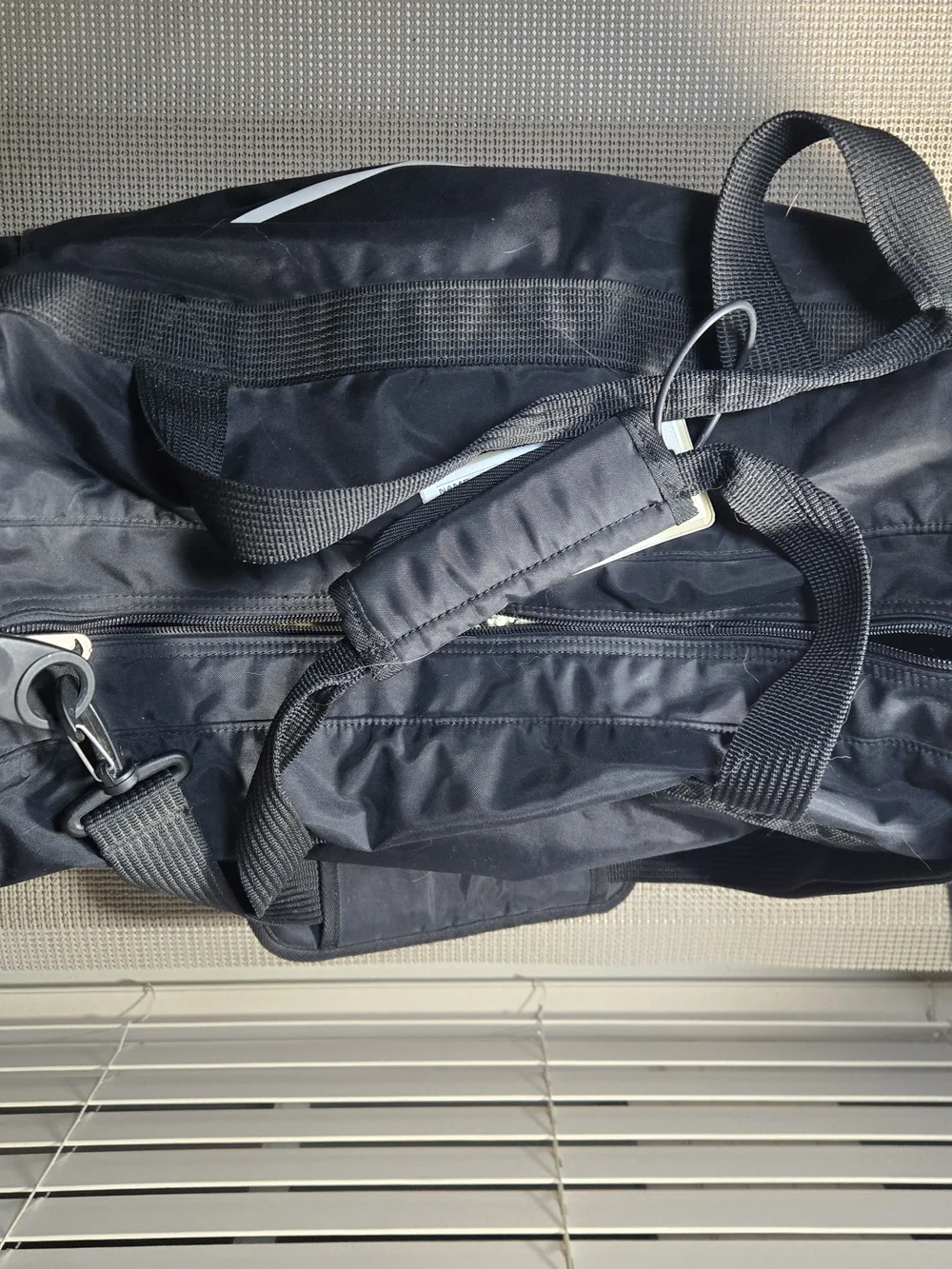Nike black duffle